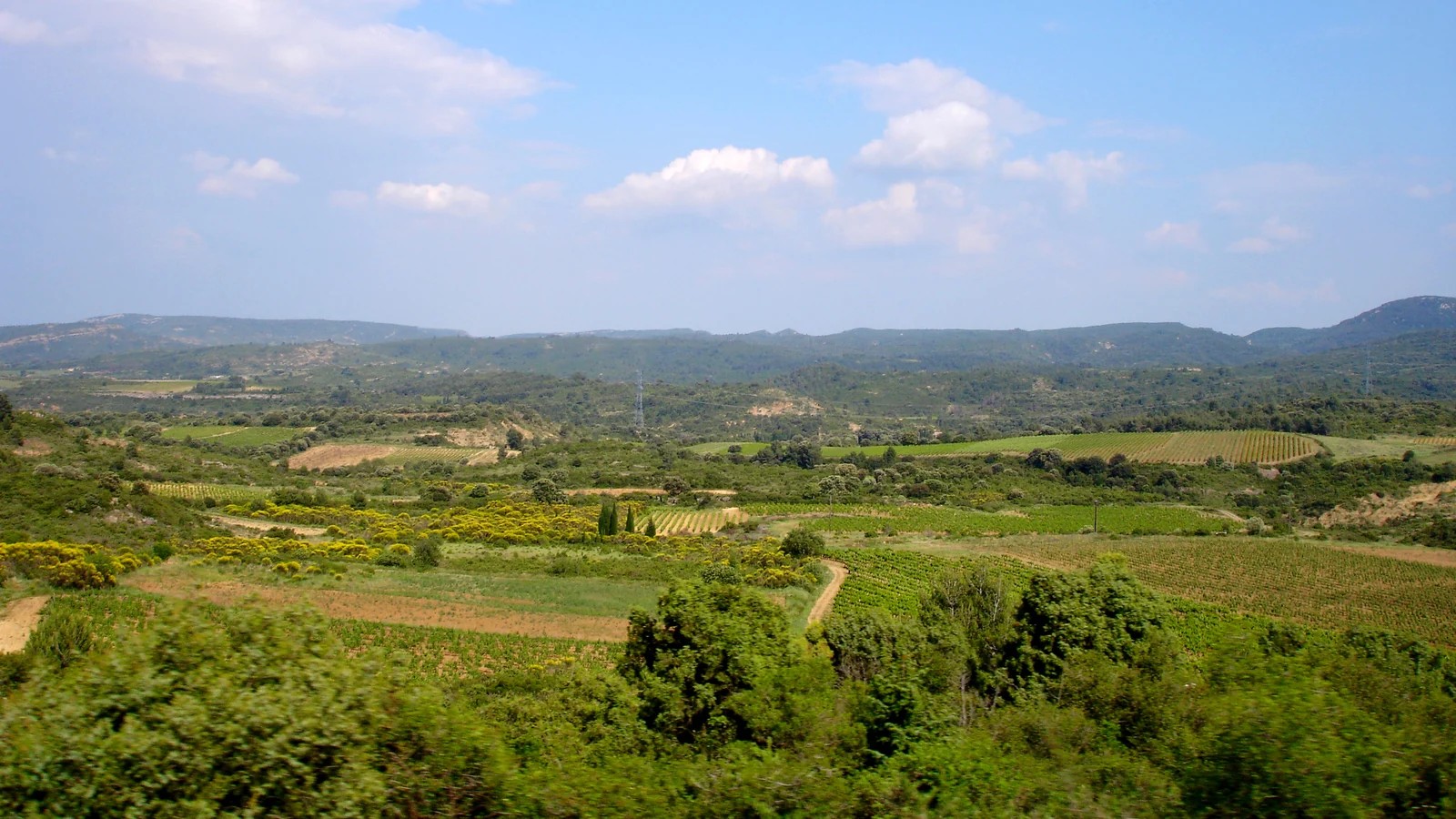 Paysage des Corbières dans l'Aude